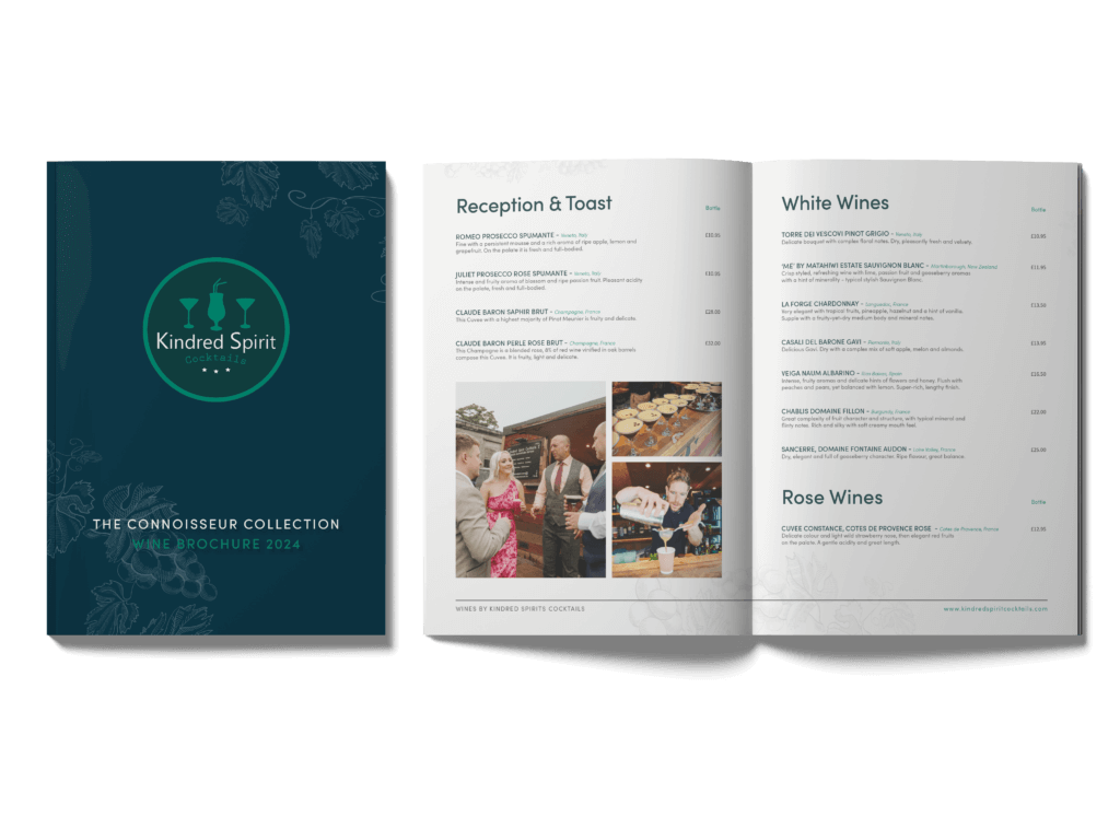Kindred Spirit Cocktails connoisseurs collection brochure mock up 03 24
