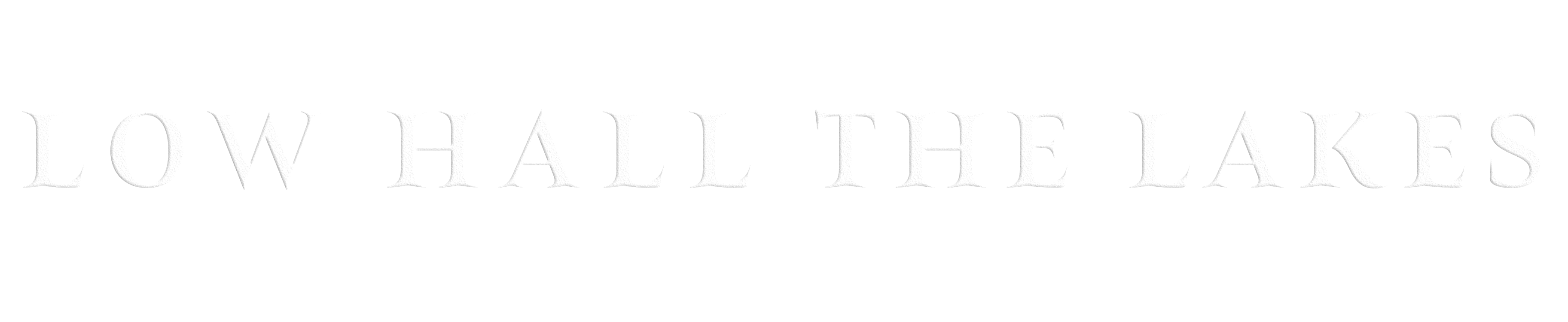 LowHallTheLakes logo web white