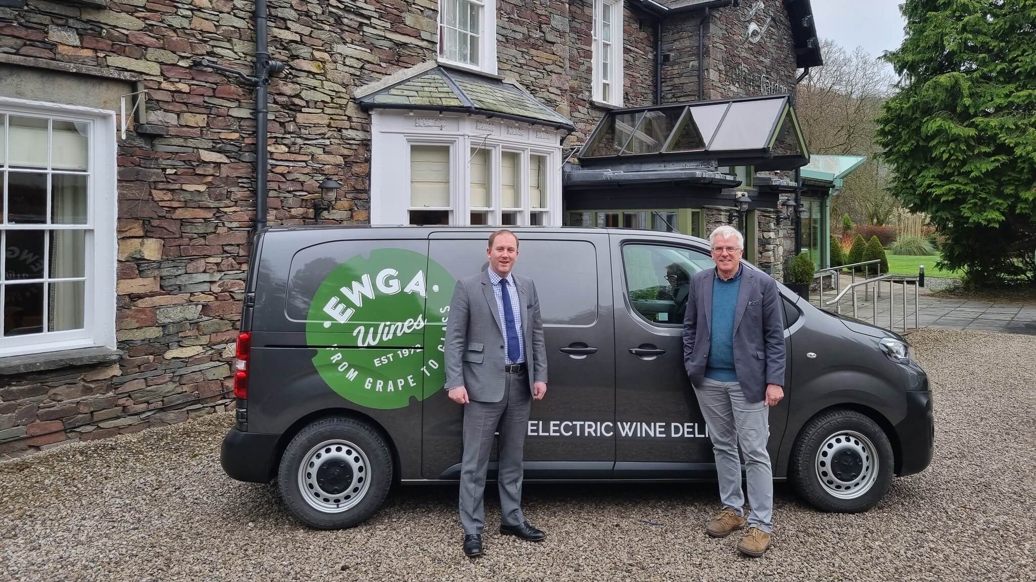 Chris and Adrian with the electric van v2