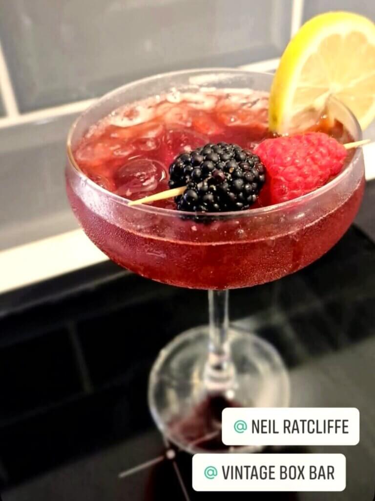 Vintage Box Bar Very Berry Gin Fizz