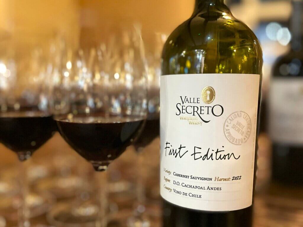 First Edition Valle Secreto Wine from Jefry's Visit at Crown & Thistle